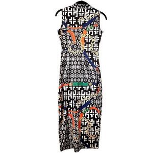 NWT Soho Chic Multicolor Printed Midi Dress Size Small